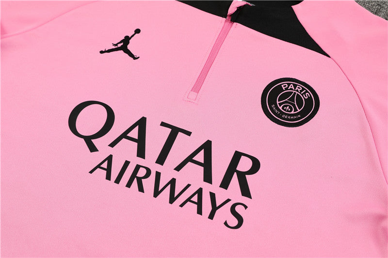 23/24 Jordan x PSG Pink 1/4 Zip Tracksuit