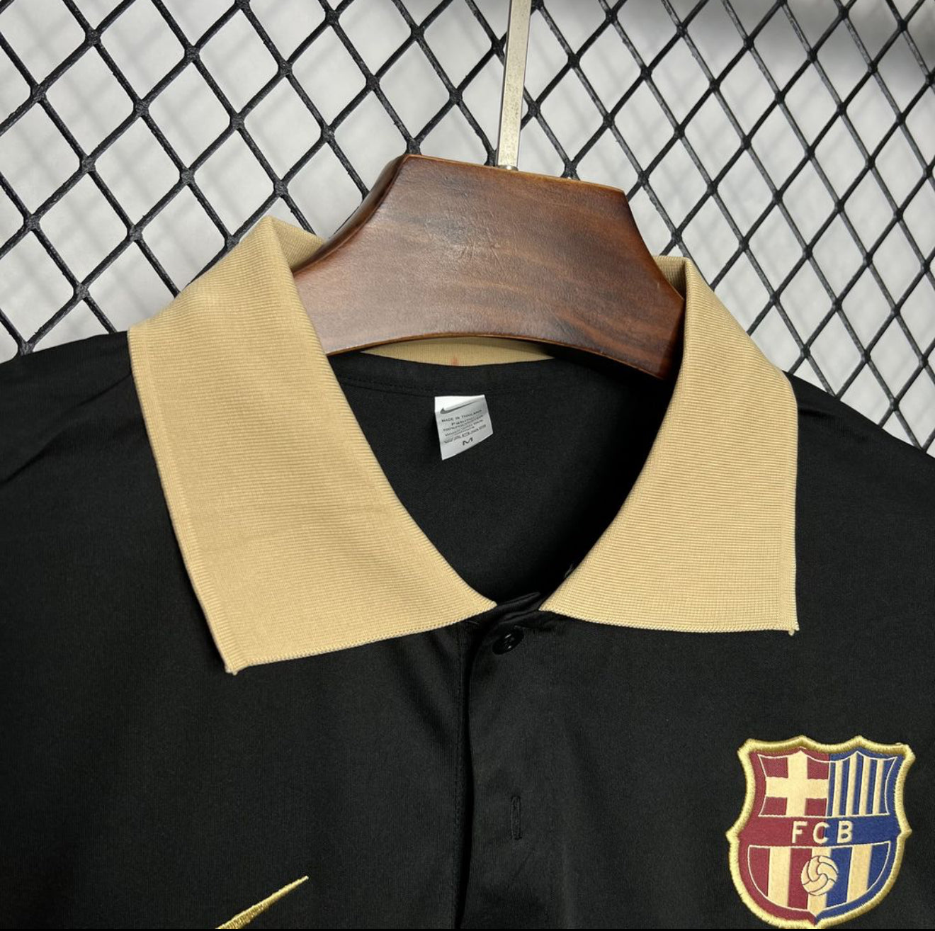 2024 FC Barcelona Black And Gold Polo Shirt