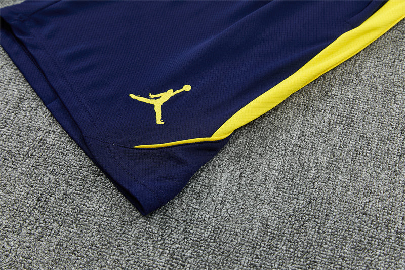 Brazil x Jordan Dark Blue/Yellow Shorts Training Set