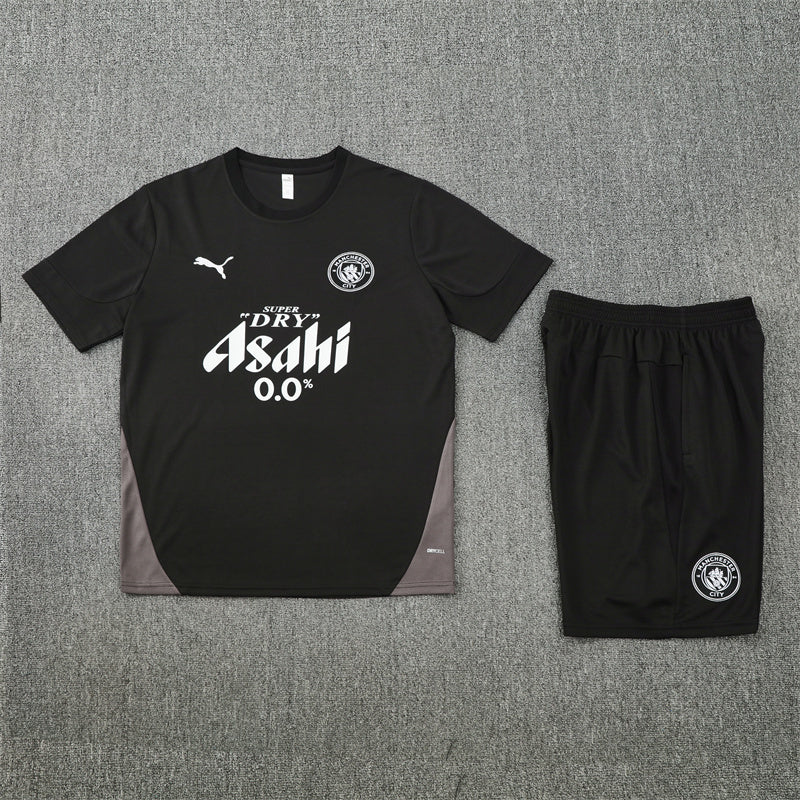 Manchester City Black Shorts Training Set