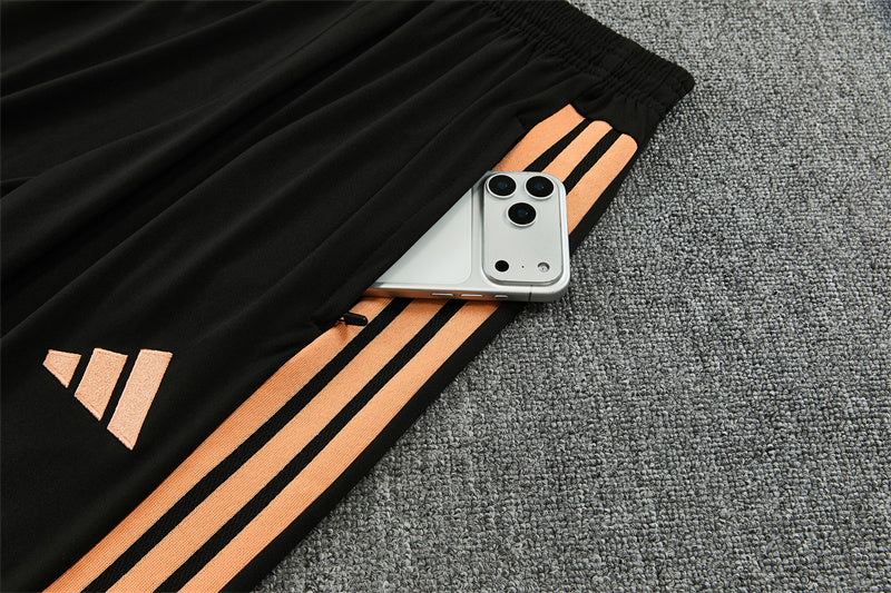 26/27 Arsenal FC Orange And Black 1/4 Zip Tracksuit