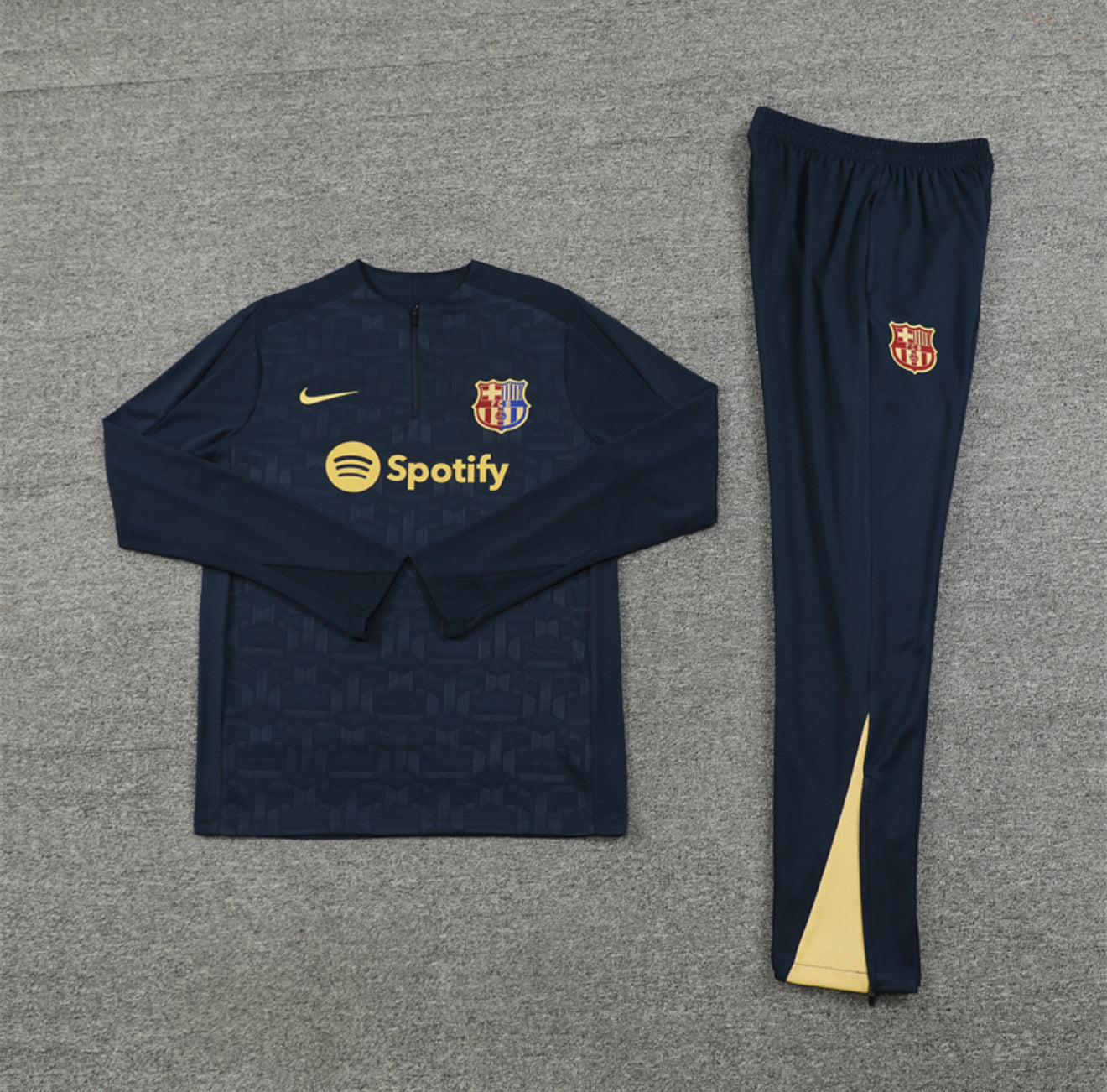 24/25 FC Barcelona Blue And Gold 1/4 Zip Tracksuit