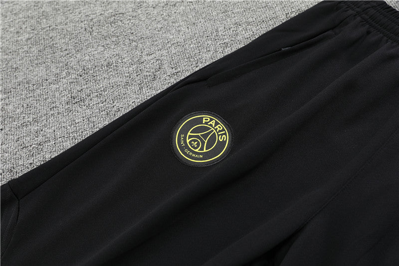 22/23 Jordan x PSG Black And Gold 1/4 Zip Tracksuit