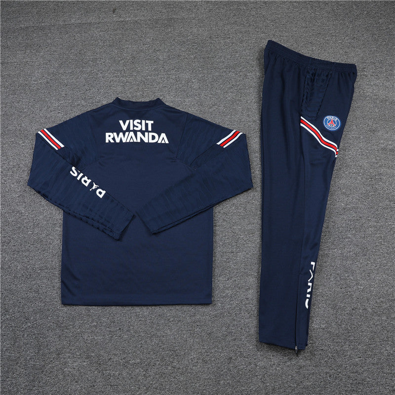 21/23 Jordan x PSG Navy 1/4 Zip Tracksuit