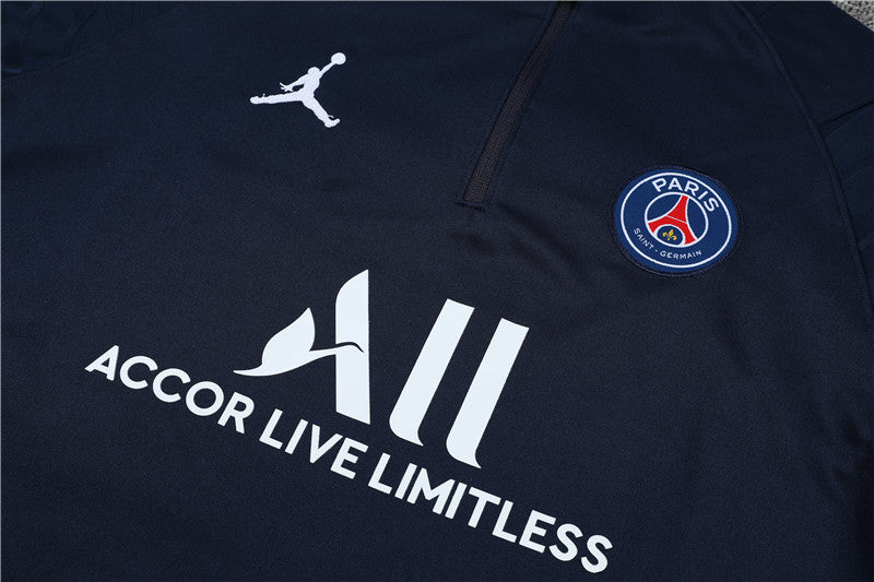 21/23 Jordan x PSG Navy 1/4 Zip Tracksuit