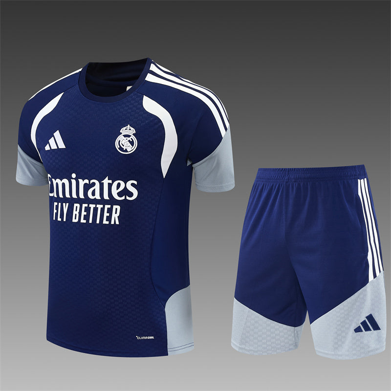 26/27 Real Madrid Dark Blue Shorts Training Set