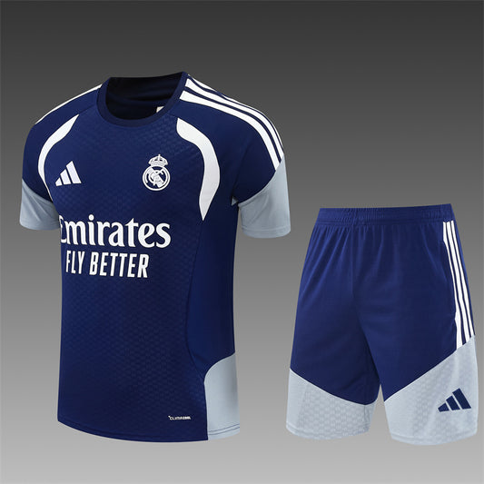 26/27 Real Madrid Dark Blue Shorts Training Set