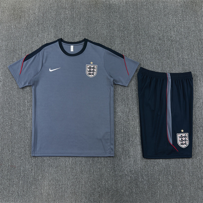 England Grey/Blue Shorts Training Set