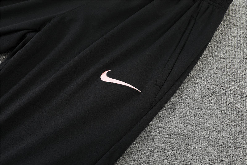 22/23 PSG Black 1/4 Zip Tracksuit