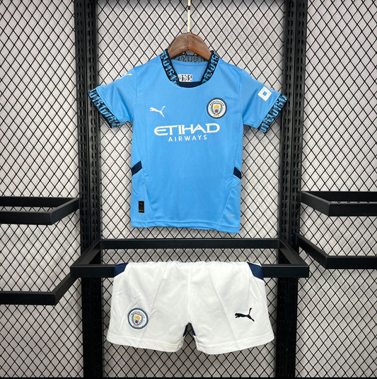 24/25 Manchester City Home Kids Kit