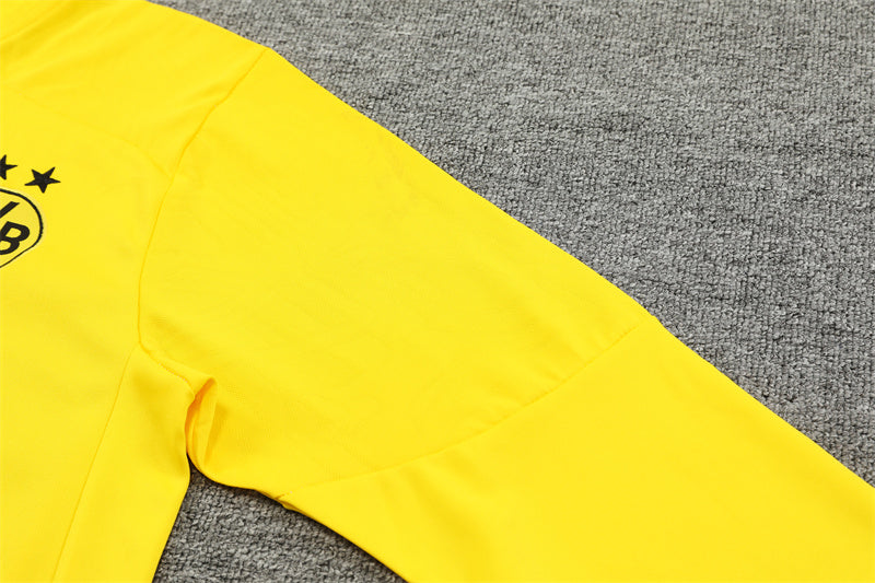 24/24 Borussia Dortmund Black And Yellow 1/4 Zip Tracksuit