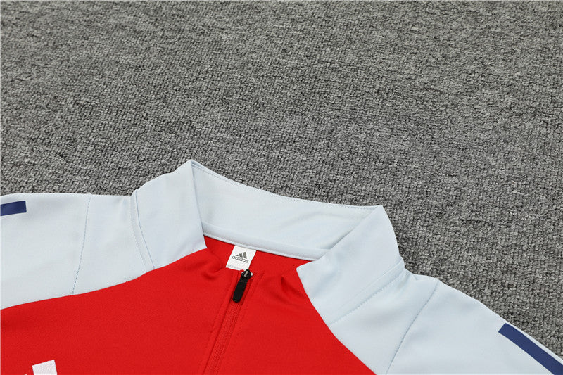 24/25 Arsenal FC Red, White And Blue 1/4 Zip Tracksuit