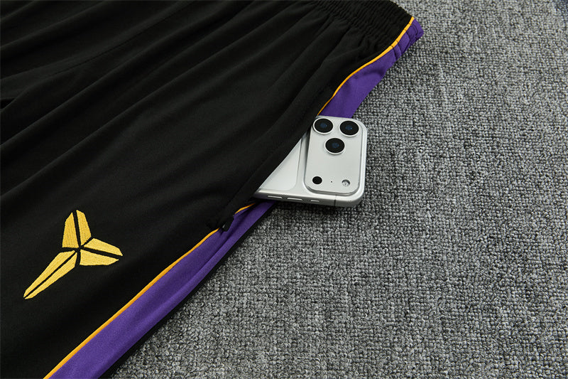 Barcelona x Kobe Bryant White, Purple And Black 1/4 Zip Tracksuit