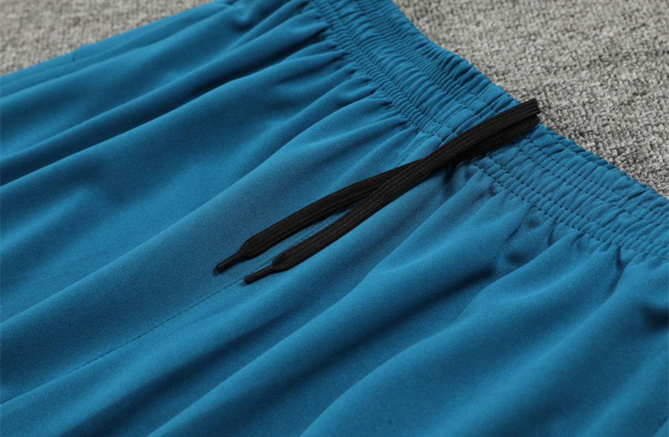 24/25 Marseille White And Blue 1/4 Zip Tracksuit