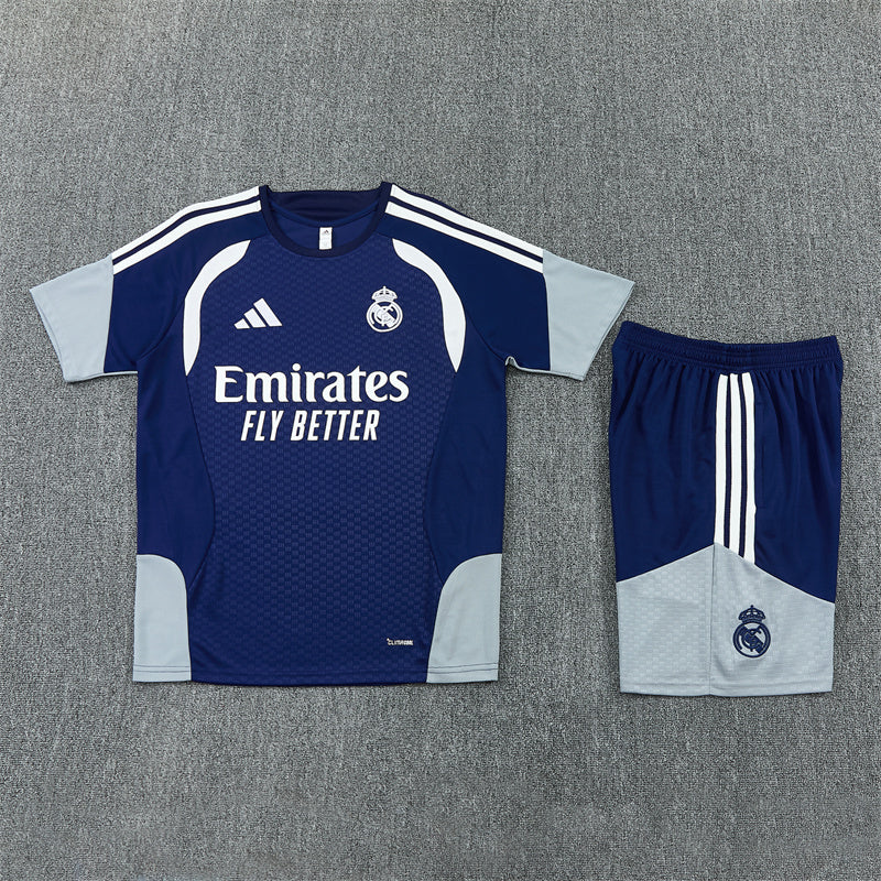 26/27 Real Madrid Dark Blue Shorts Training Set
