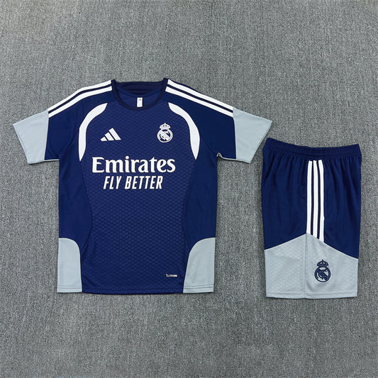26/27 Real Madrid Dark Blue Shorts Training Set