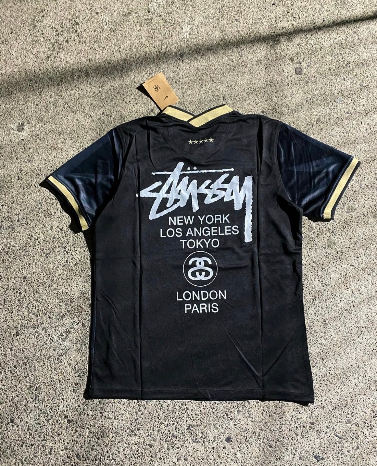 Black/Gold Brazil x Stussy Jersey