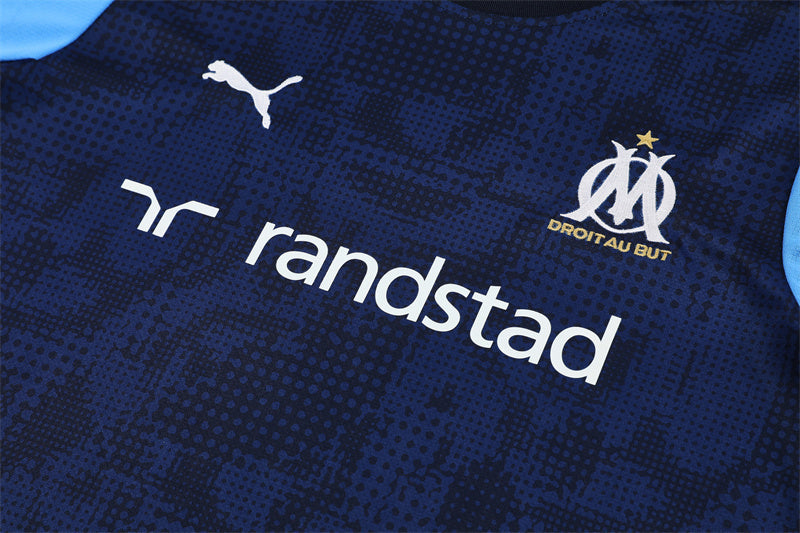 25/26 Olympic Marseille Blue Shorts Training Set