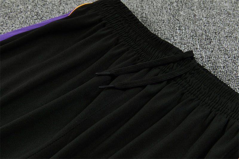 Barcelona x Kobe Bryant White, Purple And Black 1/4 Zip Tracksuit