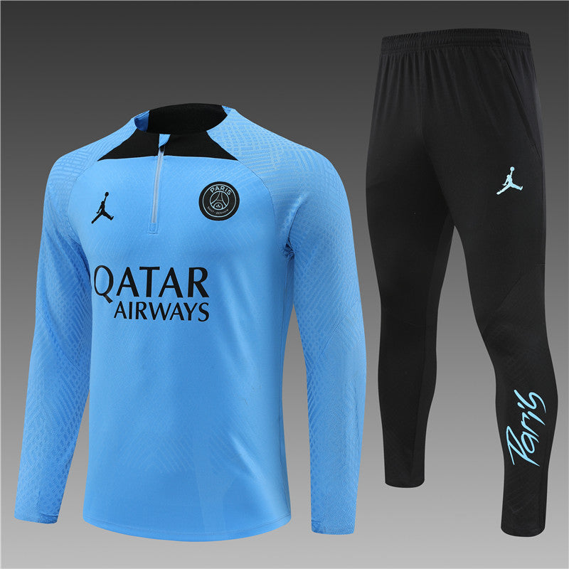 22/23 Jordan x PSG Bubblegum Blue 1/4 Zip Tracksuit