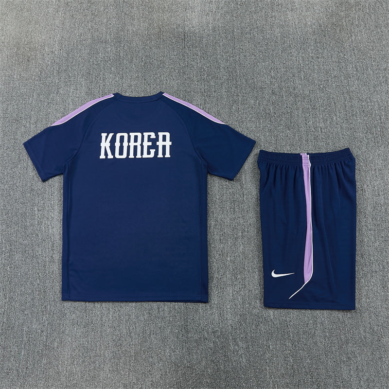 South Korea Blue/Purple Shorts Training Set