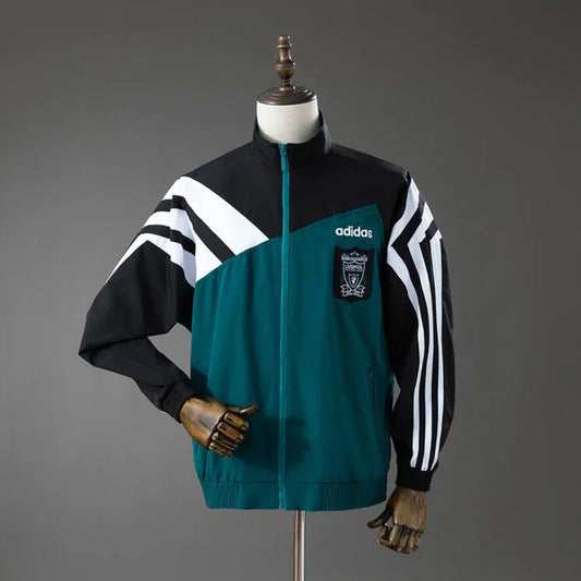 Retro Liverpool Green Windbreaker