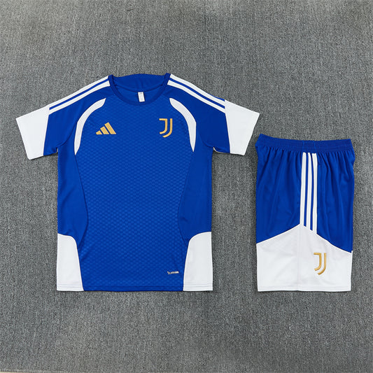 26/27 Juventus Blue/White Shorts Training Set
