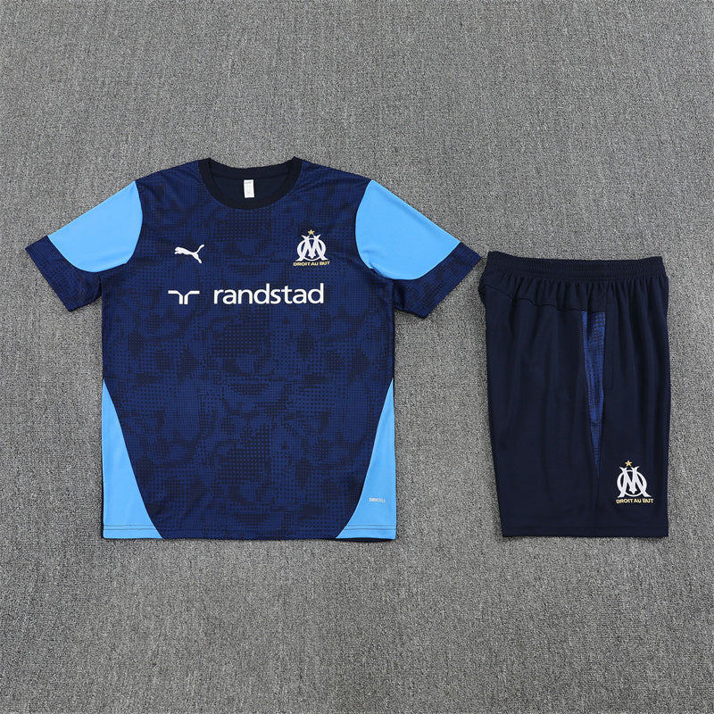25/26 Olympic Marseille Blue Shorts Training Set