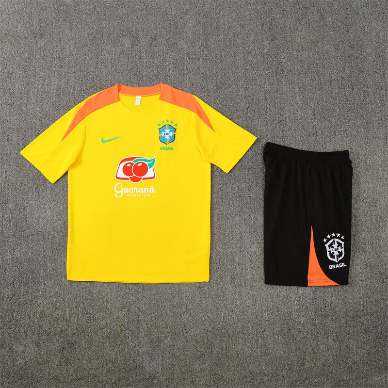 Brazil Yellow/Orange Shorts Training Set