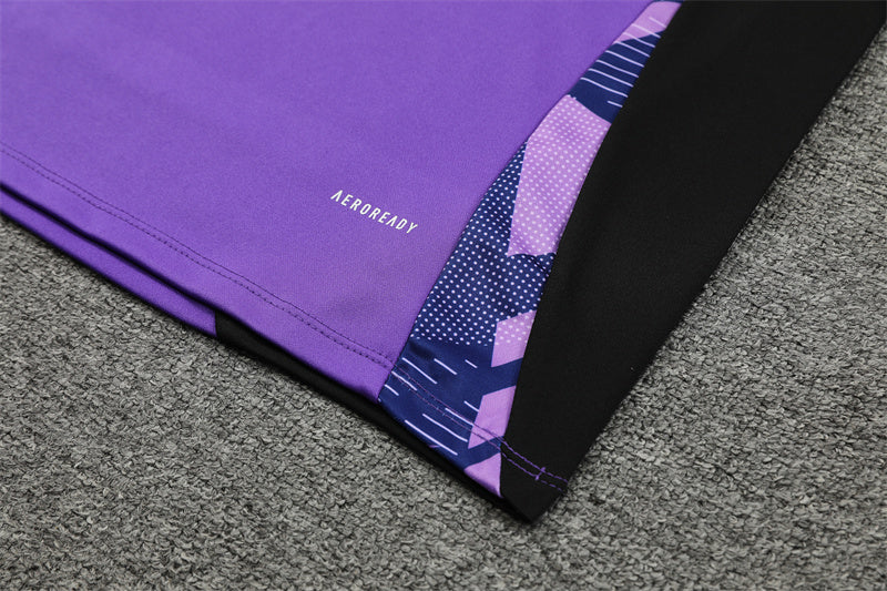 2025 Germany Purple And Black 1/4 Zip Tracksuit