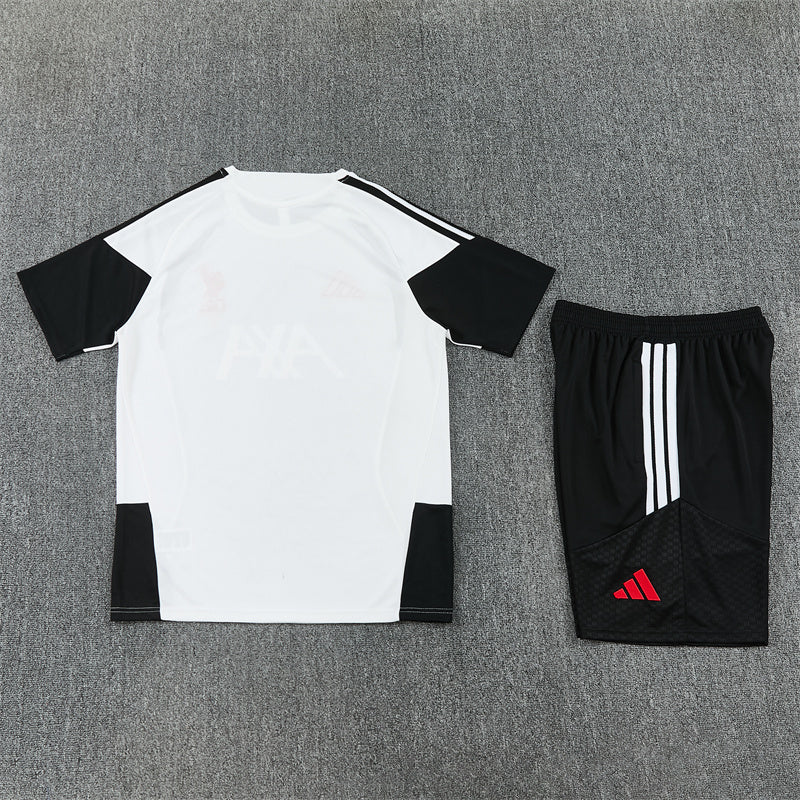 26/27 Liverpool White/Black Shorts Set