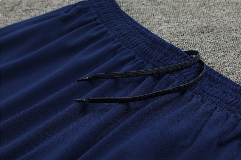 2025 Netherlands Orange And Blue 1/4 Zip Tracksuit