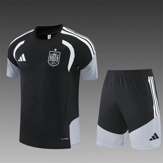 Spain Grey/Black Shorts Training Set
