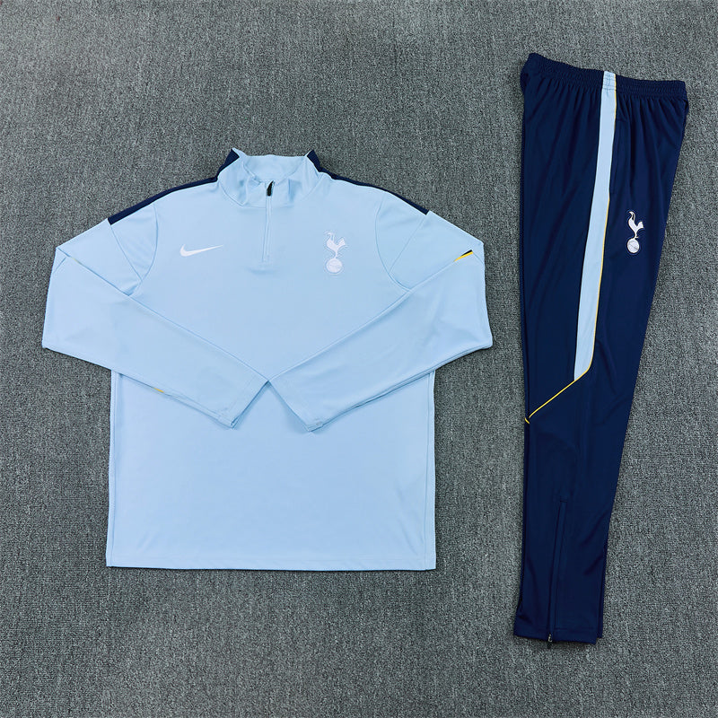 Tottenham Light Blue 1/4 Zip Tracksuit