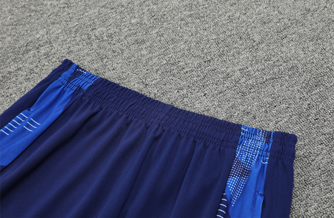 24/25 Al Nassr Blue 1/4 Zip Training Tracksuit