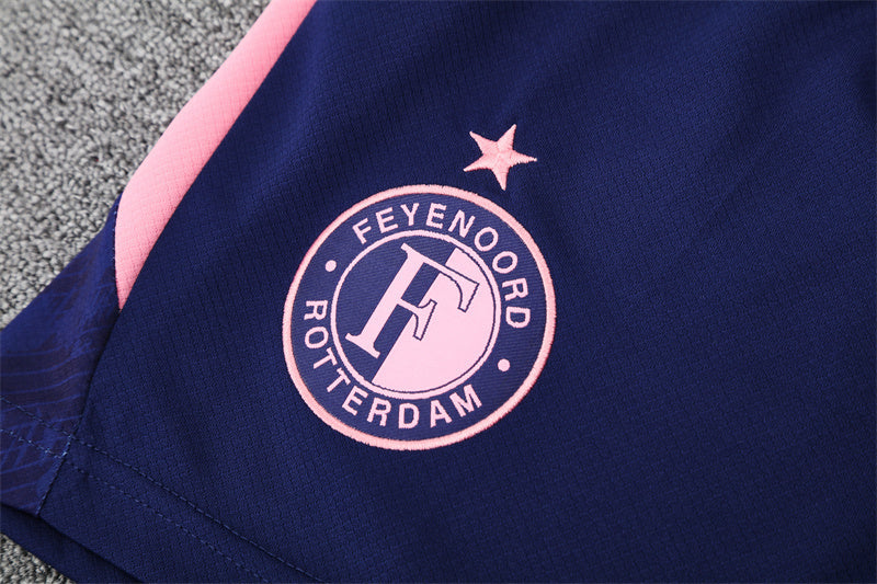 25/26 Feyenoord Blue/Pink Shorts Training Set