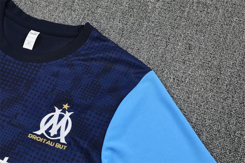 25/26 Olympic Marseille Blue Shorts Training Set