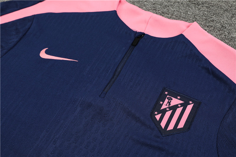 24/25 Atletico Madrid Dark Blue 1/4 Zip Tracksuit