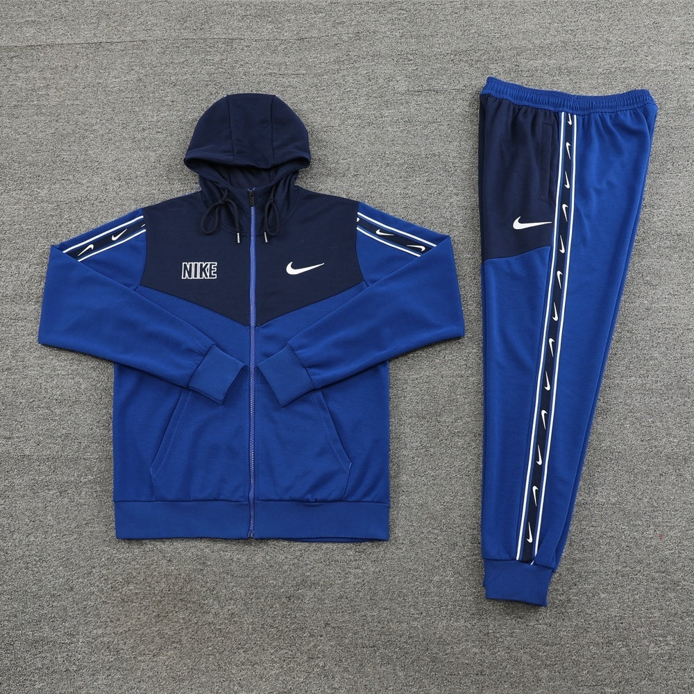 Nike Repeat Navy Hooded Tracksuit