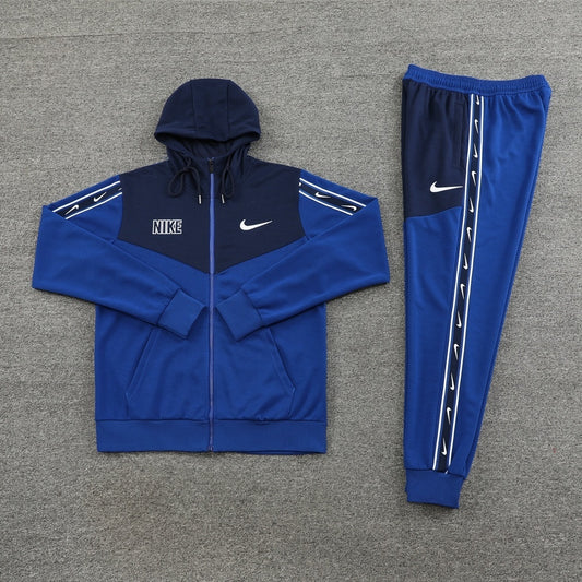 Nike Repeat Navy Hooded Tracksuit