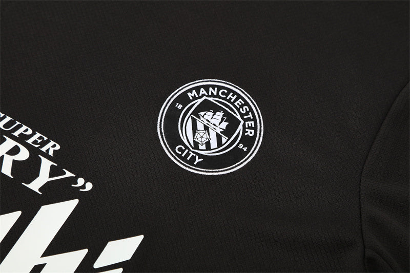 Manchester City Black Shorts Training Set