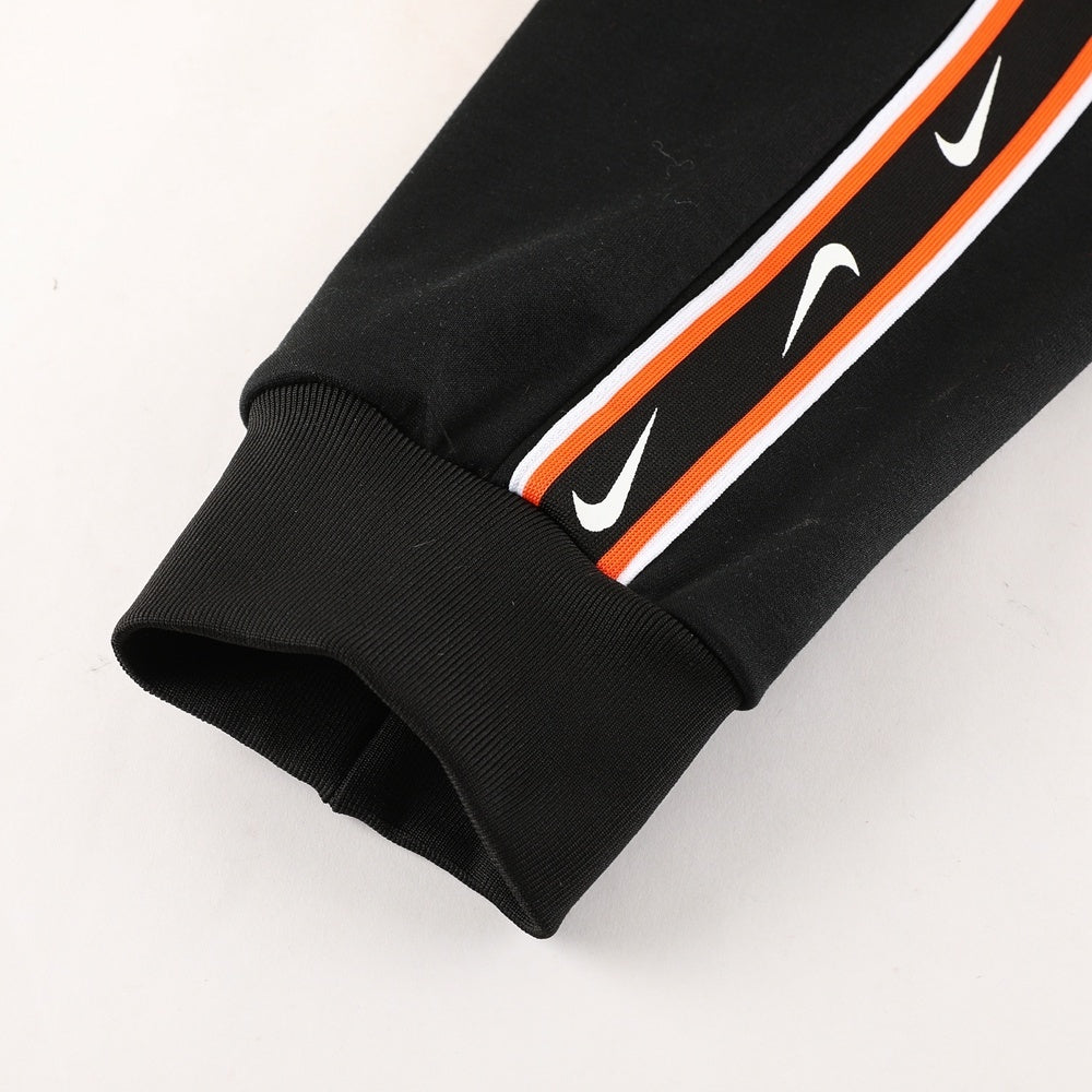 Nike Repeat Orange And Grey Hooded Tracksuit