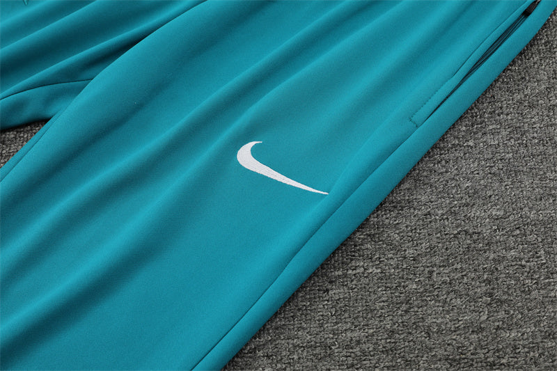 2025 Portugal White And Green 1/4 Zip Tracksuit