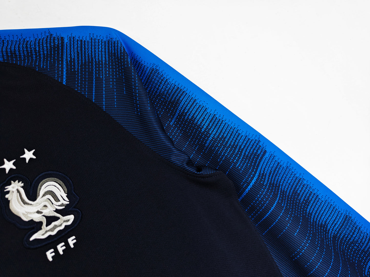 2018 France Retro Home Jersey (Long Sleeve)