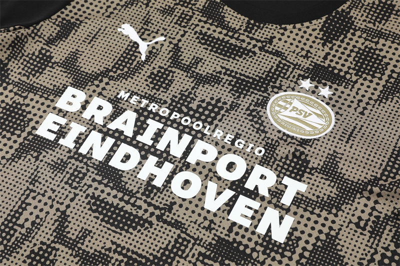 PSV Eindhoven Black/Green Shorts Training Set