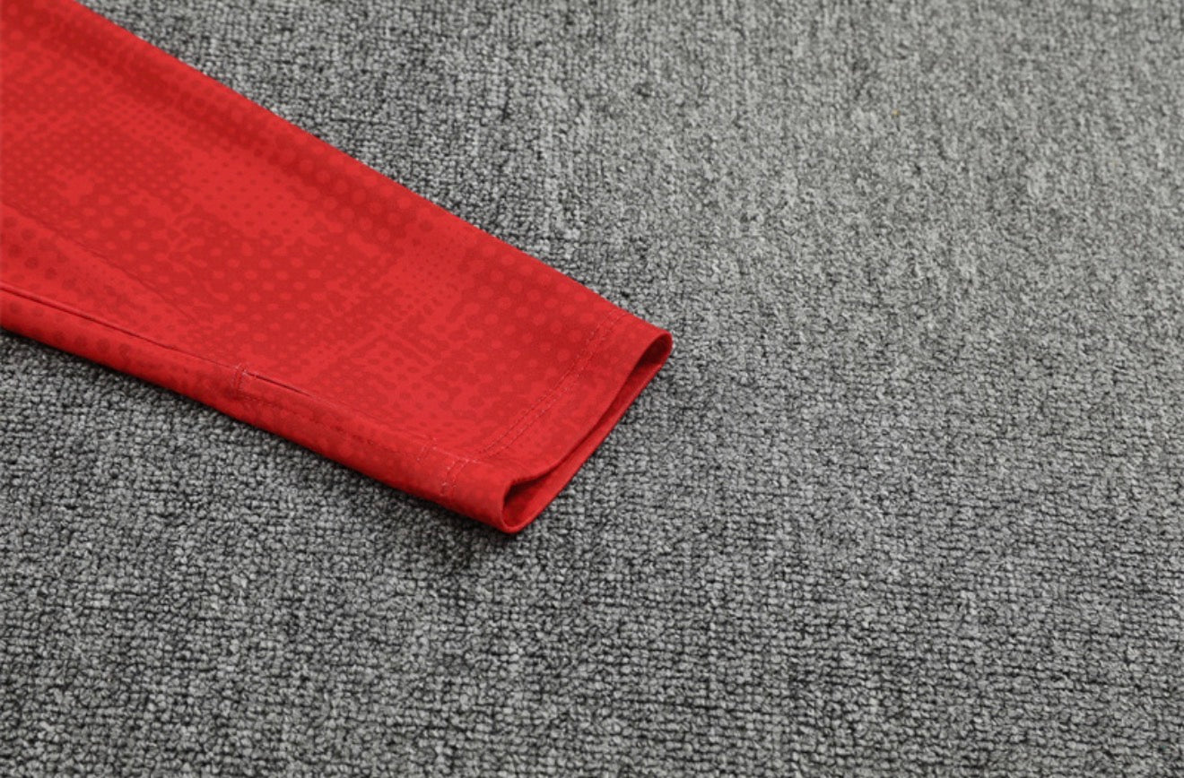 25/26 AC Milan Red/Black 1/4 Zip Tracksuit