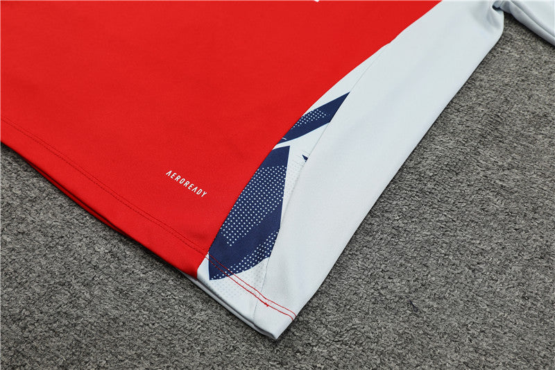 24/25 Arsenal FC Red, White And Blue 1/4 Zip Tracksuit