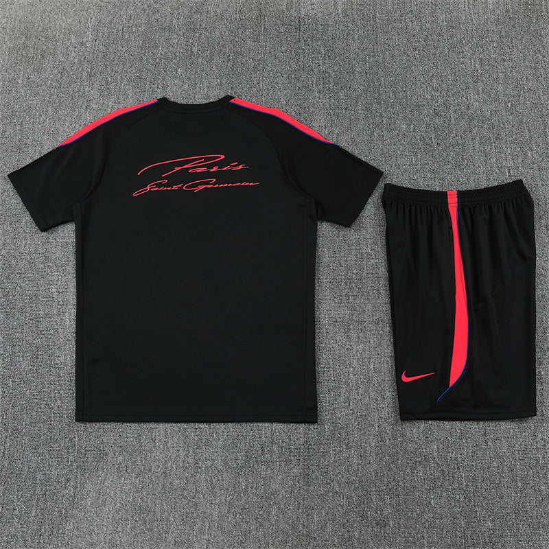 26/27 PSG Black/Red Shorts Training Set